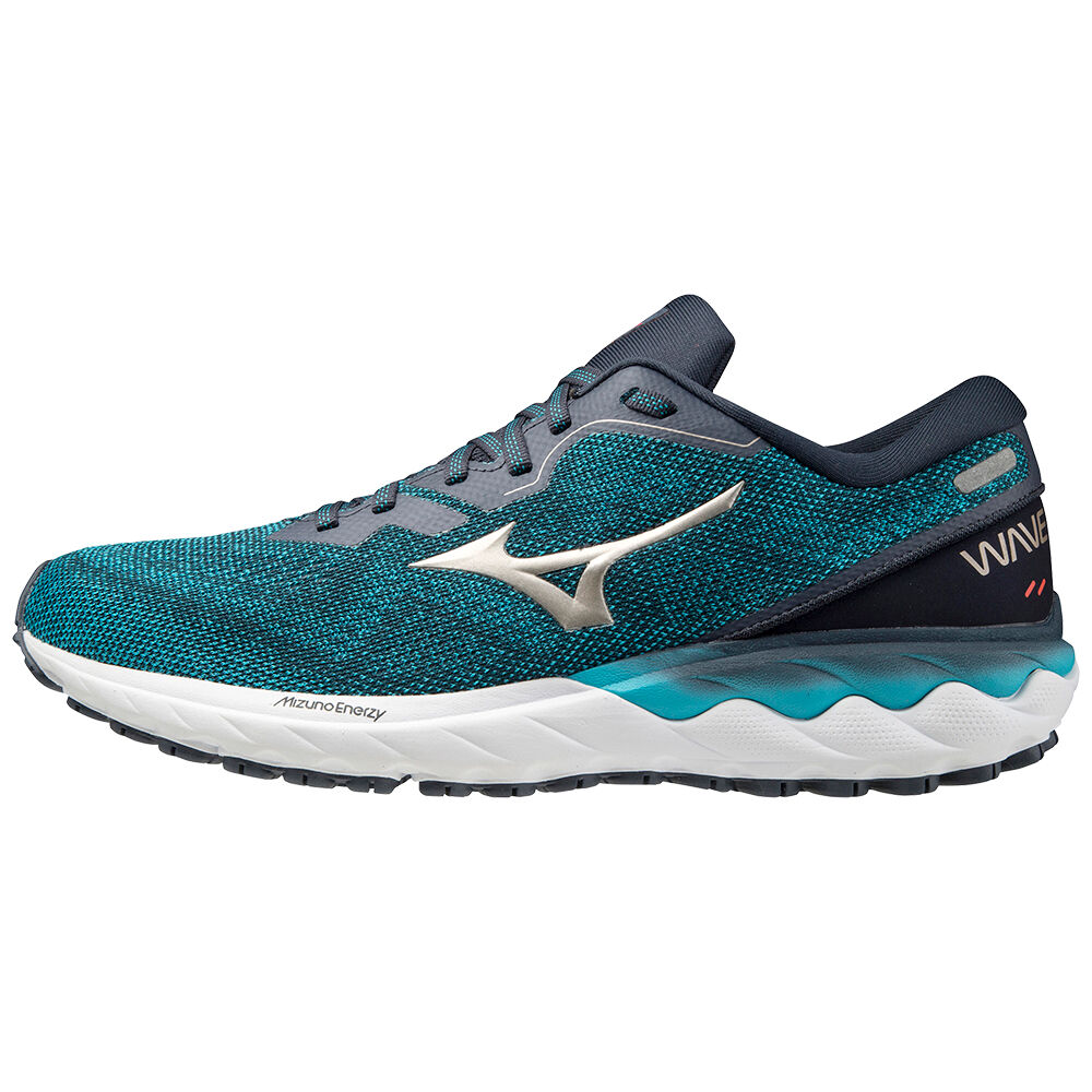 Mizuno Men's Wave Skyrise 2 Running Shoes Turquoise/Platinum (J1GC210942-WDQ)